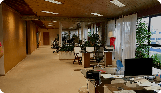 Modern office workspace